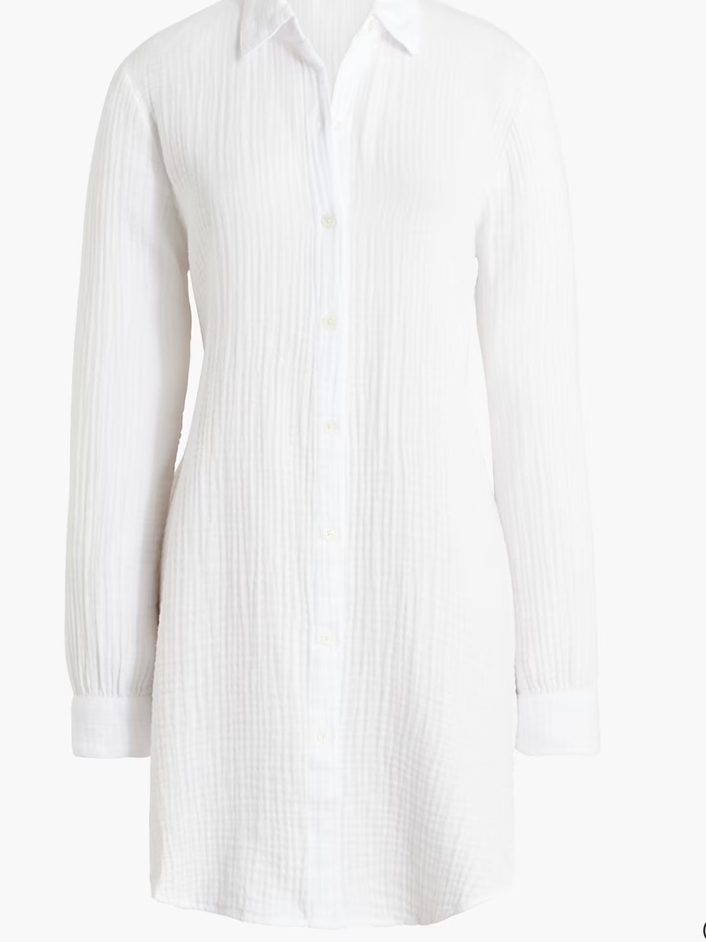 J. Crew White Gauze Tunic/Cover up